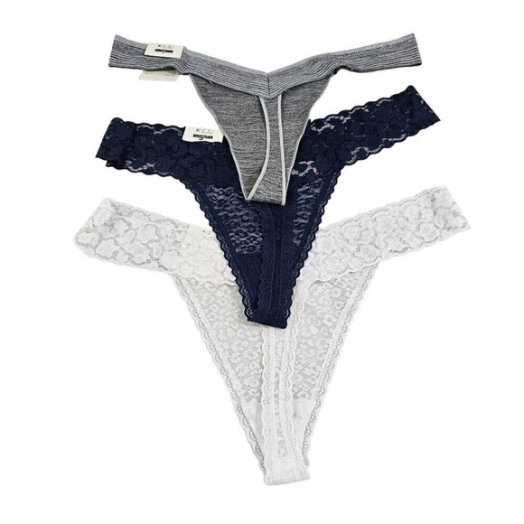 No Boundaries Women’s 3-Pack Multi-Color Seamless Lace Thong Panties – Size XXXL - Picture 2 of 16